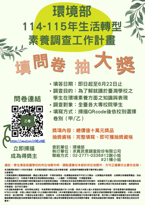 114-115年生活轉型素養調查圖片
