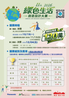 崑山科技大學「第十一屆2026綠色生活創意設計大賽」圖片